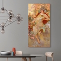 Cuadro en lienzo mujer Art Nouveau Otoño Alphonse Mucha Rebajas