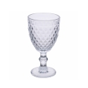 Juego de 6 copas transparentes de vidrio tallado diseño clásico Madame Venta