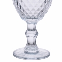 Juego de 6 copas transparentes de vidrio tallado diseño clásico Madame Oferta