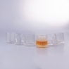 Juego de 6 vasos de licor basculantes de vidrio retró decorado Vintage Venta