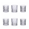 Set de 6 vasos de agua de vidrio transparente New Vintage Promoción
