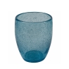 Set de 6 vasos azules de mesa para agua en vidrio soplado Acapulco Ocean Descueto