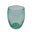 Set de 6 vasos azules de mesa para agua en vidrio soplado Acapulco Ocean Elección