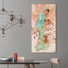 Cuadro impreso en lienzo mujer estilo Art Nouveau Invierno Alphonse Mucha Rebajas
