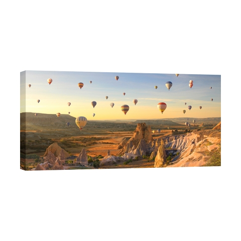 Cuadro decorativo impresión en lienzo Globos aerostáticos en Capadocia Pangea Images Promoción