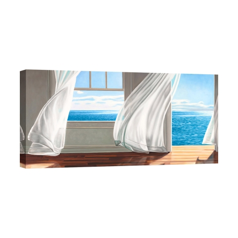Impresión en lienzo cuadro con ventana al mar Ocean Escape Pierre Benson Promoción