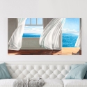 Impresión en lienzo cuadro con ventana al mar Ocean Escape Pierre Benson Rebajas