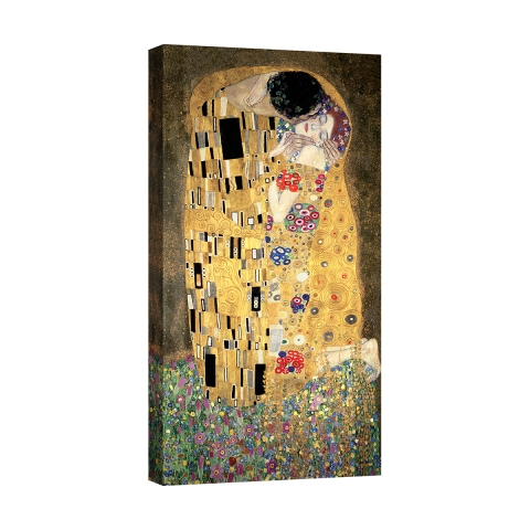 Cuadro moderno en lienzo para sala de estar Il Bacio Gustav Klimt Promoción