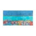 Cuadro abstracto contemporáneo impresión sobre lienzo Riflessi Italo Corrado Oferta