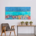 Cuadro abstracto contemporáneo impresión sobre lienzo Riflessi Italo Corrado Venta