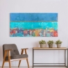 Cuadro abstracto contemporáneo impresión sobre lienzo Riflessi Italo Corrado Venta