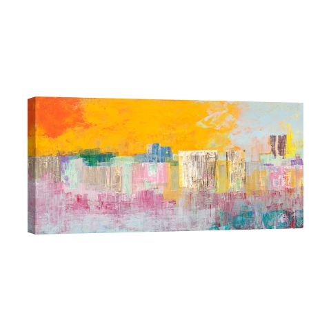 Impresión en lienzo cuadro abstracto moderno Ciudad de verano Italo Corrado Promoción