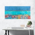 Cuadro abstracto contemporáneo impresión sobre lienzo Riflessi Italo Corrado Rebajas