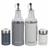 Set de condimentos para mesa aceite, sal, vinagre, especias y pimienta Victionary Descueto
