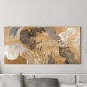 Cuadro moderno abstracto oro beige azul Metallic Movements Haru Ikeda Rebajas