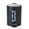 Cubo de basura de cocina 3L con pedal y balde extraíble negro Ex Bigismore Promoción