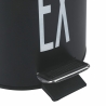 Cubo de basura de cocina 3L con pedal y balde extraíble negro Ex Bigismore Oferta