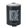 Cubo de basura negro con pedal y cubo extraíble 3L Mistake Bigismore Promoción