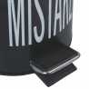 Cubos de basura negro con pedal y cubo extraíble 3l Mistake Bigismore Oferta