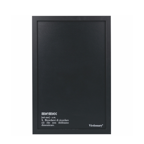 Pizarra de pared de hierro negro con tizas 40x60cm Victionary Memo Promoción