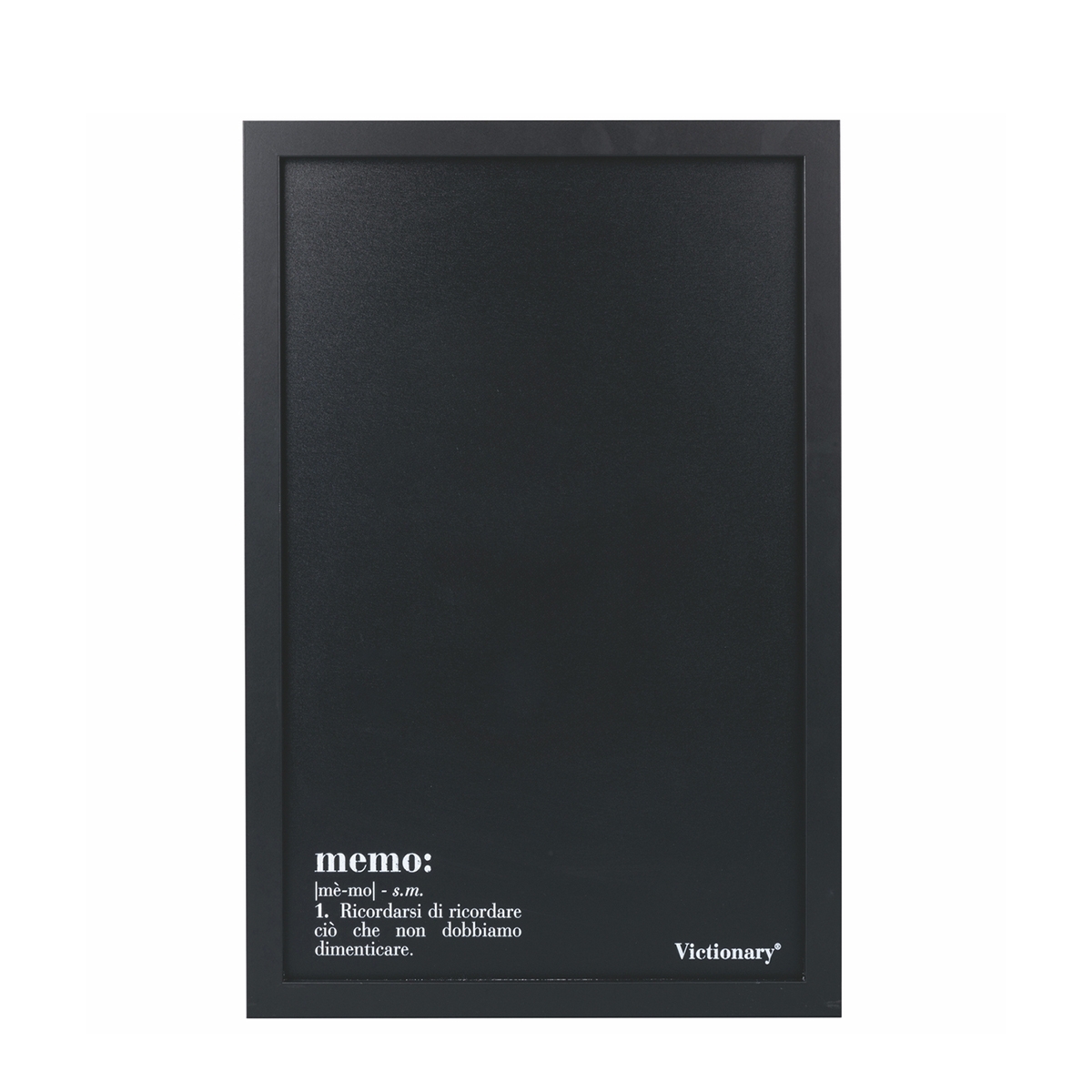 Pizarra de pared de hierro negro con tizas 40x60cm Victionary Memo