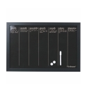 Pizarra magnética negra horizontal semanal 40x60cm Week Victionary Promoción