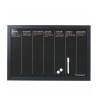 Pizarra magnética negra horizontal semanal 40x60cm Week Victionary Promoción