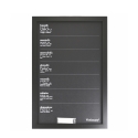 Pizarra semanal vertical negra 40x60 cm con tizas Victionary Week Promoción