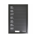 Pizarra semanal vertical negra 40x60 cm con tizas Victionary Week Promoción