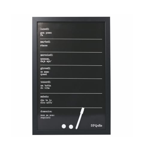 Pizarra magnética de pared agenda semanal 60x40 Week SPQeRe Promoción
