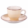 Juego de 6 tazas de café con platos diseño colorido Baita Venta