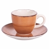 Juego de 6 tazas de café con platos diseño colorido Baita Catálogo