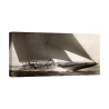 Cuadro impresión barco de vela vintage J Class Sailboat, 1934 Edwin Levick Promoción