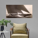 Cuadro impresión barco de vela vintage J Class Sailboat, 1934 Edwin Levick Rebajas