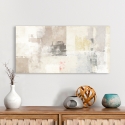 Cuadro abstracto beige y blanco impresión en lienzo Natural Ludwig Maun Venta