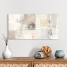 Cuadro abstracto beige y blanco impresión en lienzo Natural Ludwig Maun Venta