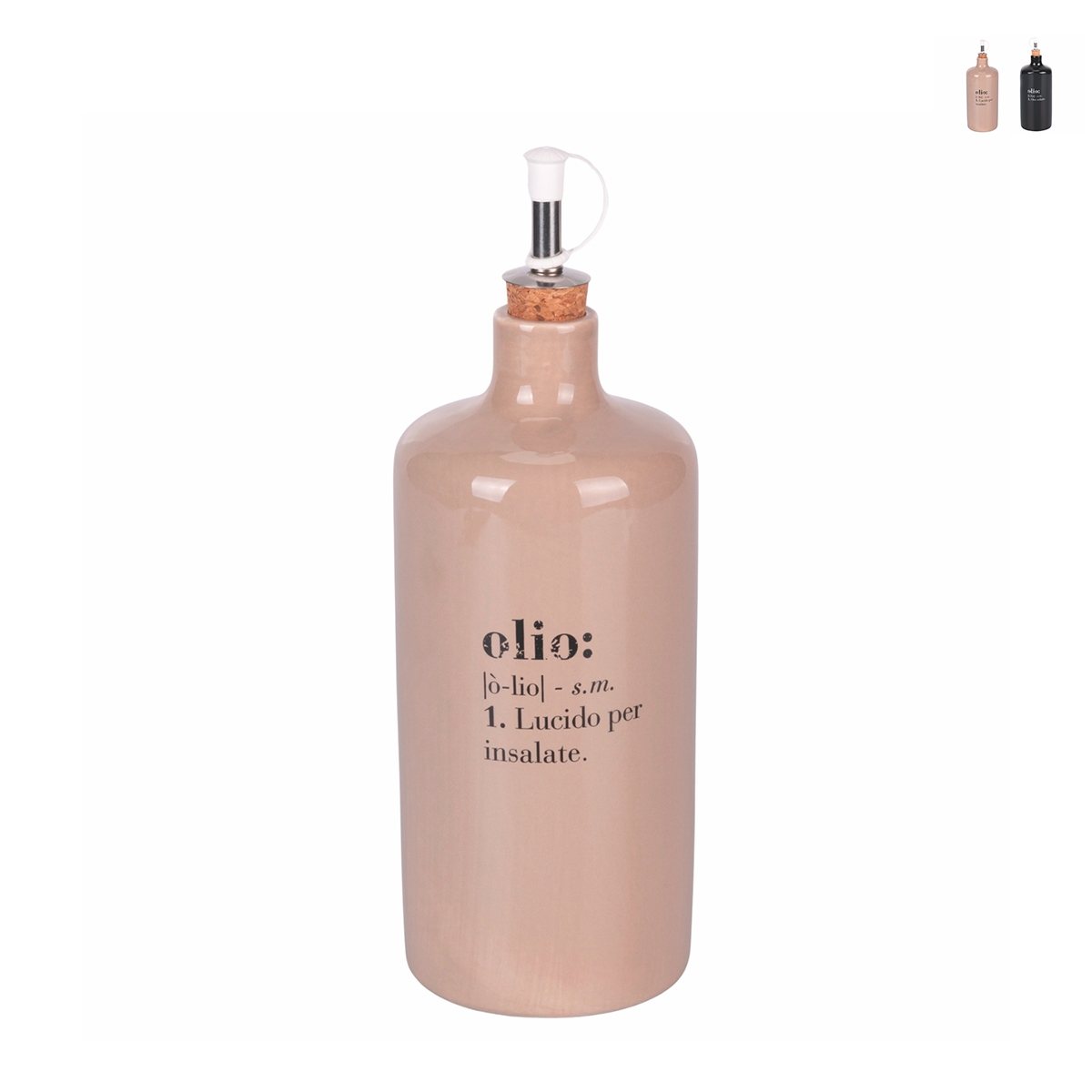 Aceitera de cerámica 866 ml con tapón de corcho y vertedor Victionary Rebajas Aceitera de cerámica 866 ml con tapón de corcho y vertedor Victionary Rebajas
