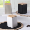 Tarro grande de cocina 10x10x14.5cm en gres con tapa 1080ml Moderno Elección