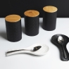 Set de 3 tarros de cocina de cerámica con tapa Shade of Shape Geometrie Elección