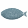 Plato ovalado de cerámica para servir diseño marino 24x10,5 Kos Venta