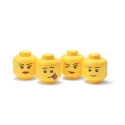 Contenedores apilables con forma de cabeza LEGO Storage Head Mini Set 4 Venta