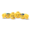 Contenedores apilables con forma de cabeza LEGO Storage Head Mini Set 4 Rebajas