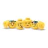 Contenedores apilables con forma de cabeza LEGO Storage Head Mini Set 4 Rebajas