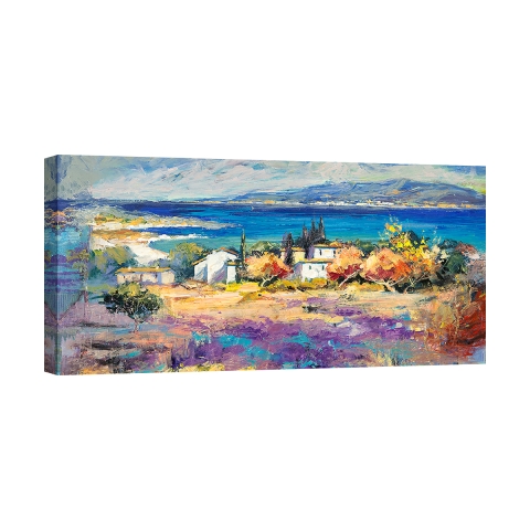 Impresión en lienzo cuadro paisaje marino Costa Mediterránea Luigi Florio Promoción