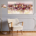 Impresión en lienzo cuadro abstracto contemporáneo Sognando Roma Luigi Florio Venta