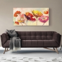 Cuadro floral colorido impresión en lienzo Nel vento Luigi Florio Rebajas