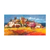 Cuadro impresión en lienzo paisaje campestre Borgo sul mare Luigi Florio Oferta