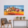 Cuadro impresión en lienzo paisaje campestre Borgo sul mare Luigi Florio Venta