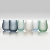 Set de vasos de vidrio azul efecto hielo 600 ml Happy Hour Ocean Venta