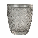 Juego de 6 vasos de agua de vidrio transparente gris Castle Stone Características